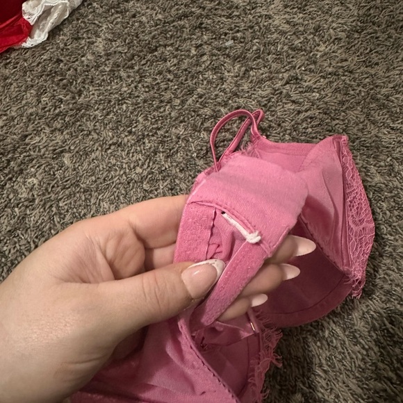 Victorias Secret Dream Angels Push Up Without Padding  Lace Bra 36C Pink - Picture 6 of 6